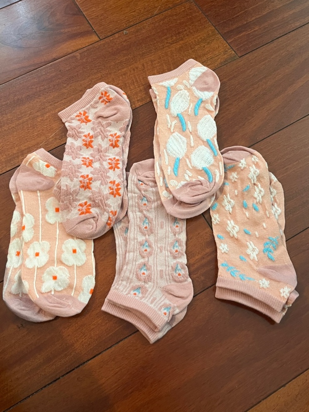 5 Pairs of Breathable Ankle Socks New